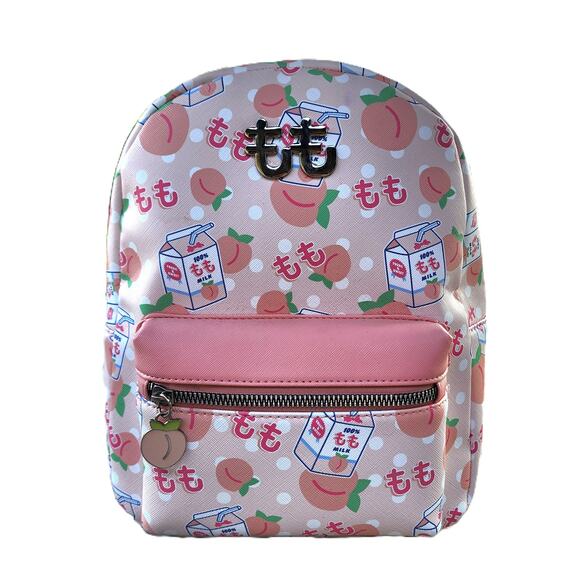BioWorld Pastel Peach Milk Mini PVC Backpack - Picture 3 of 14
